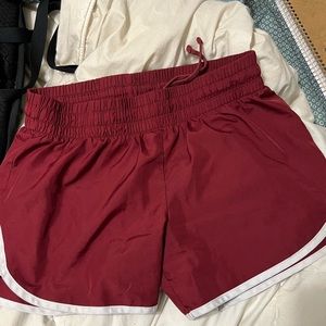 Burgundy Athletic Shorts